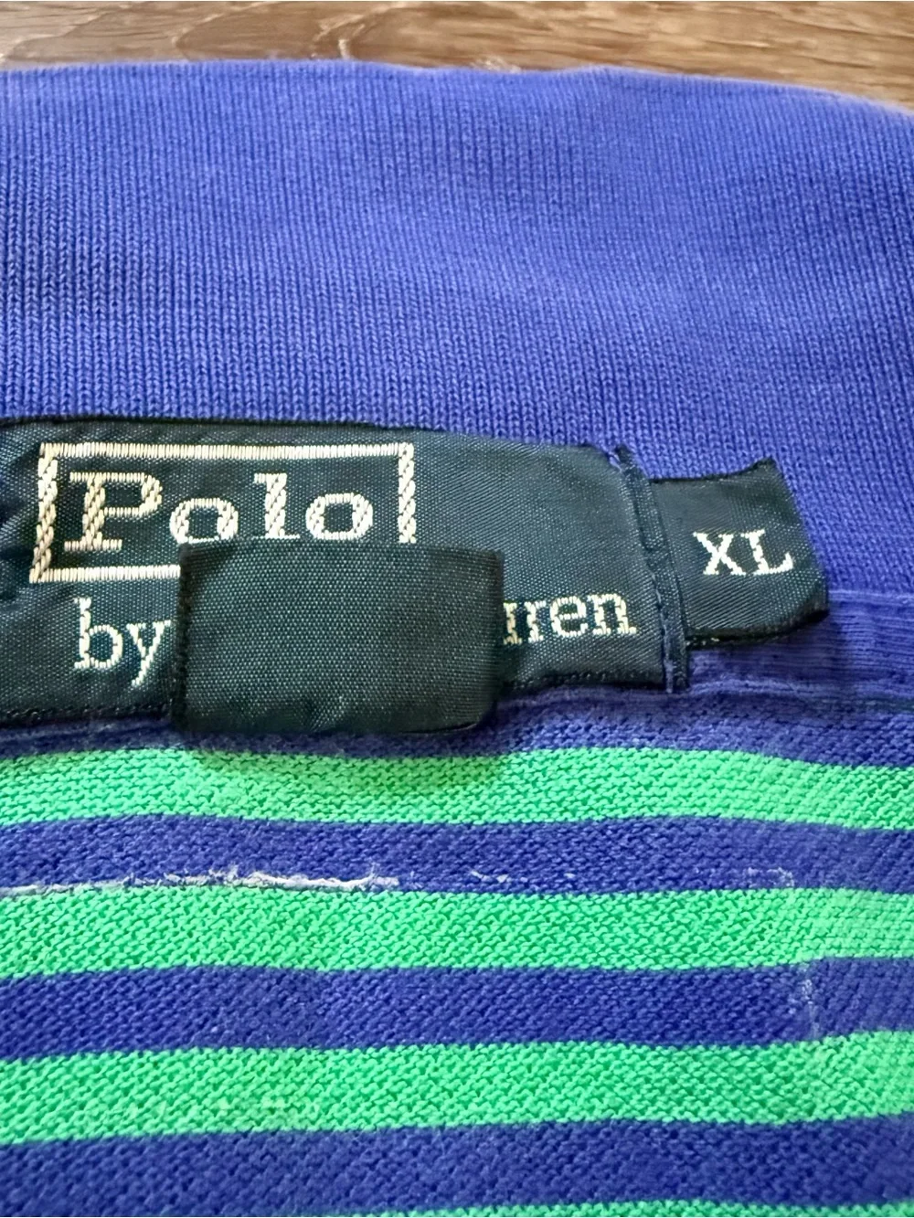 Polo by Ralph Lauren Teal & Blue Striped Short-Sleeve Polo